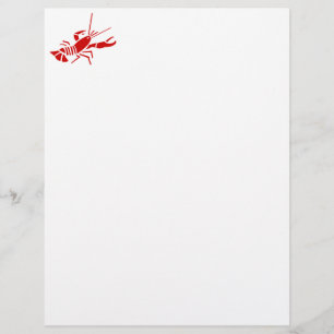 Papier à langouste rouge   papier Vie marine
