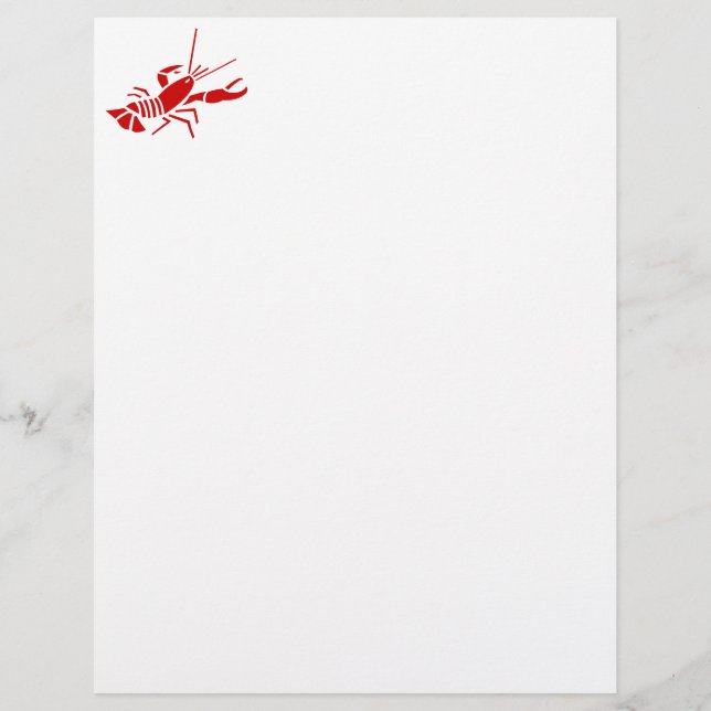 Papier à langouste rouge | papier Vie marine (Devant)