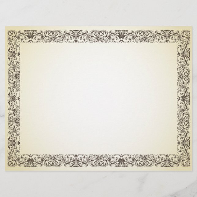 Papier à l'aspect parchemin vintage ancien (Devant)