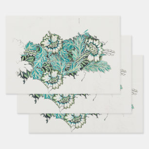 PAPIER À LAVAGE : WILLIAM MORRIS : ANEMONE 1876