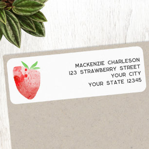 Papier à lettres aquarelle fraise