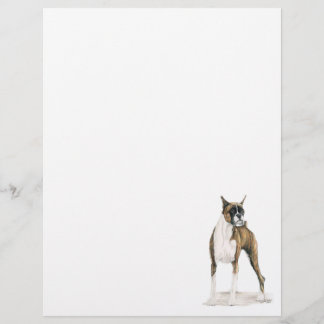 Papier à lettres Boxer Dog Art