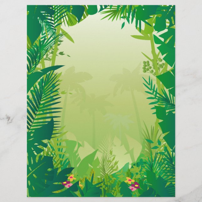 Papier à lettres de jungle (Devant)