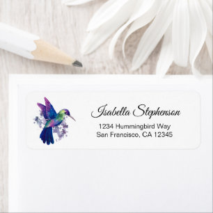 Papier à lettres élégant à l'aquarelle de colibri