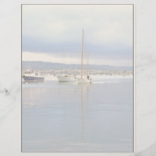 Papier à lettres en-tête des bateaux de port