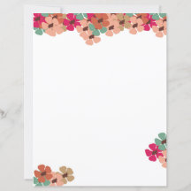 Papier à lettres floral Blush & Bloom