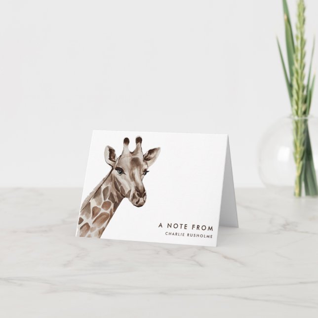 Papier à lettres personnalisées Giraffe moderne pl (Devant)