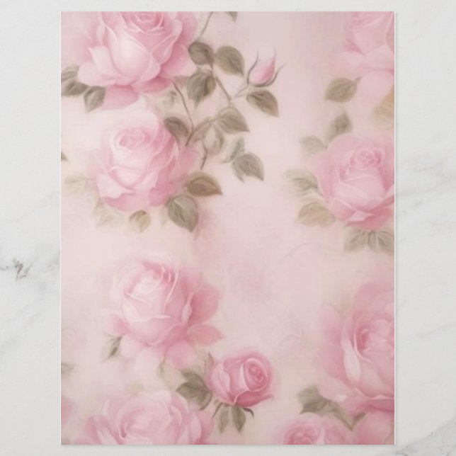 Papier à lettres rose pâle (Devant)