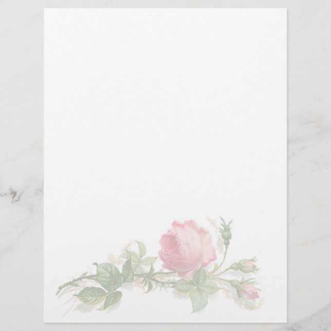 Papier à lettres vintage Floral (Devant)