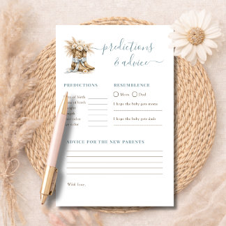 Papier A Little Cowgirl Shower Game Predictions & Advice