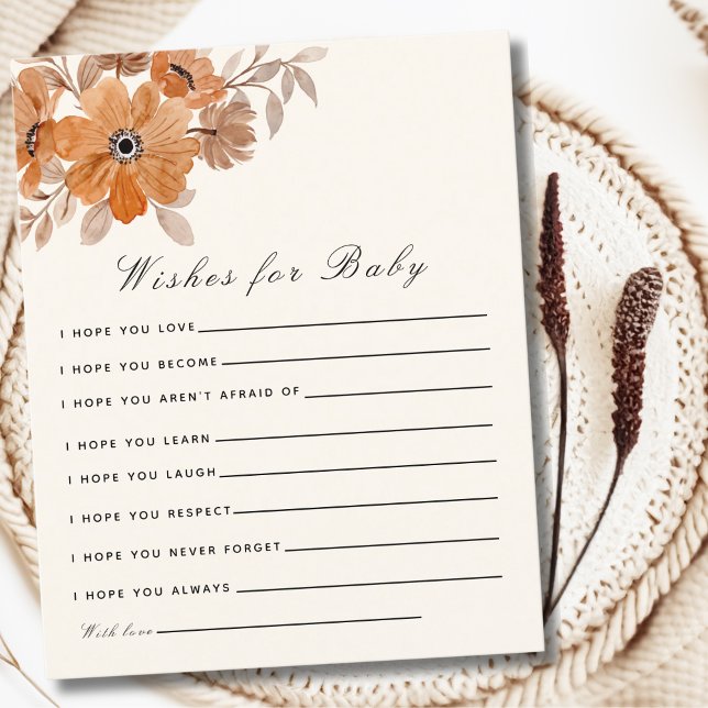 Papier A Little Wildflower is on The Way Girl Baby Shower (Créateur téléchargé)