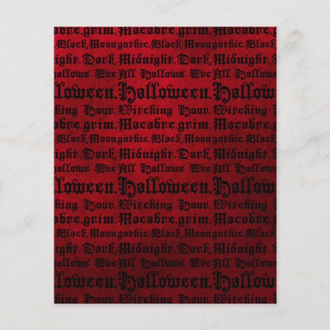 Papier à maquillage de texte gothique (Devant)