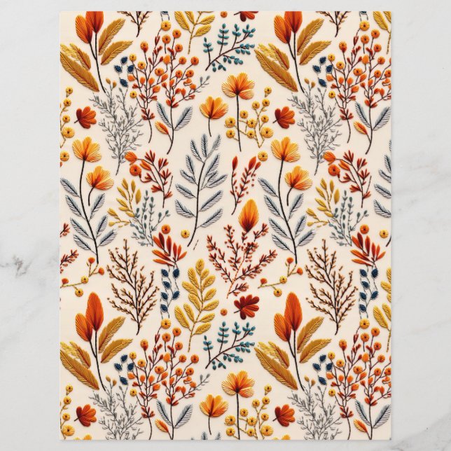 papier à mortier motif brodé (Devant)