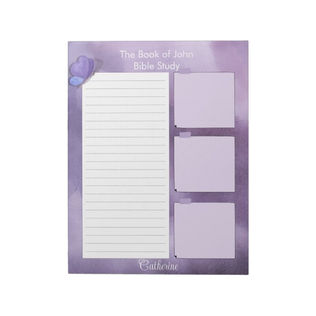 Papier à notes pour étude biblique Bloc-notes pers (Tourné)