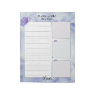 Papier à notes pour étude biblique Bloc-notes pers
