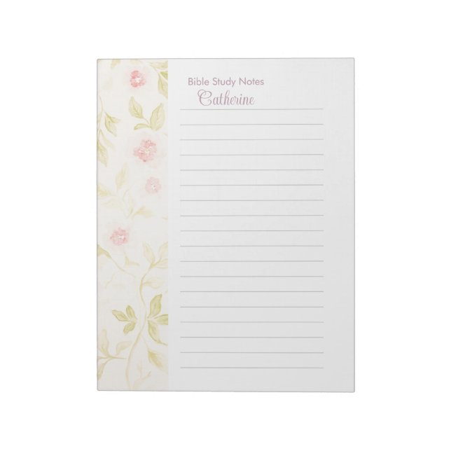 Papier à notes pour l'étude de la Bible Bloc-notes (Tourné)