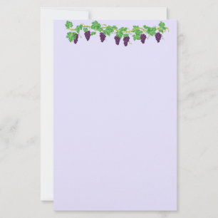 Papier à papeterie de la vigne de raisin
