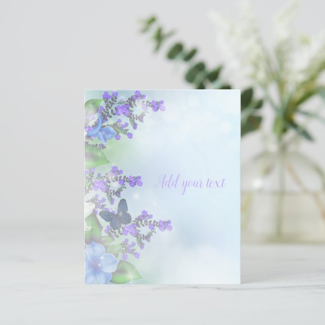 Papier à papeterie floral simple (Debout devant)