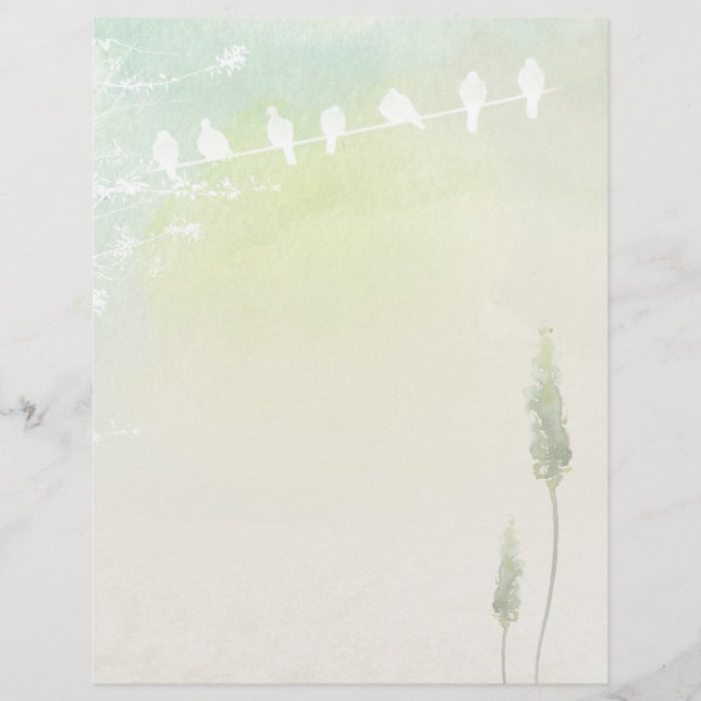 Papier à papier à albums blanc Doses & Pastel Wate (Devant)