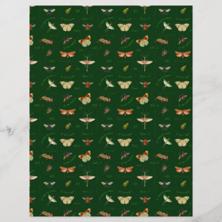 Papier à papier à écailles vintages Forêt verte