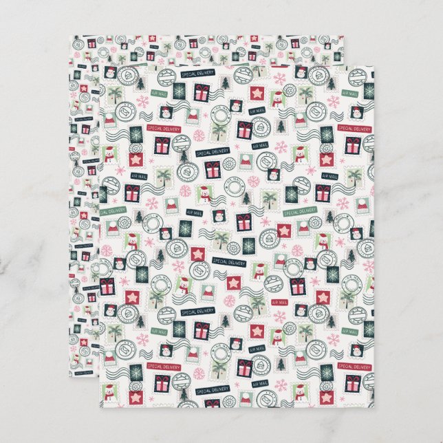 Papier à papier à papier à morceau pour les timbre (Devant / Derrière)