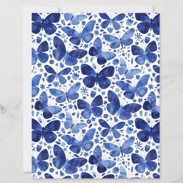 Papier à papier à papier à papier à papier bleu aq (Devant)