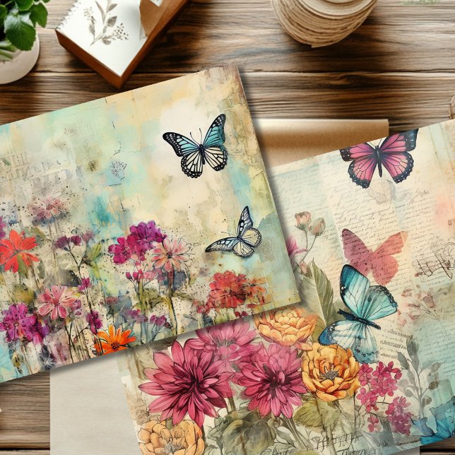 Papier à papier à Papier à Papier à Papillon à dou (Créateur téléchargé)
