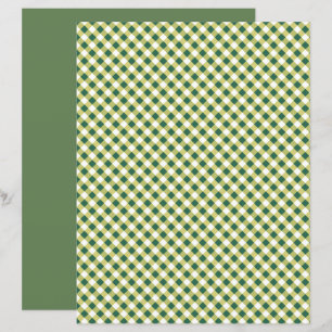 Papier à papier à papier pour En vichy vert d'herb