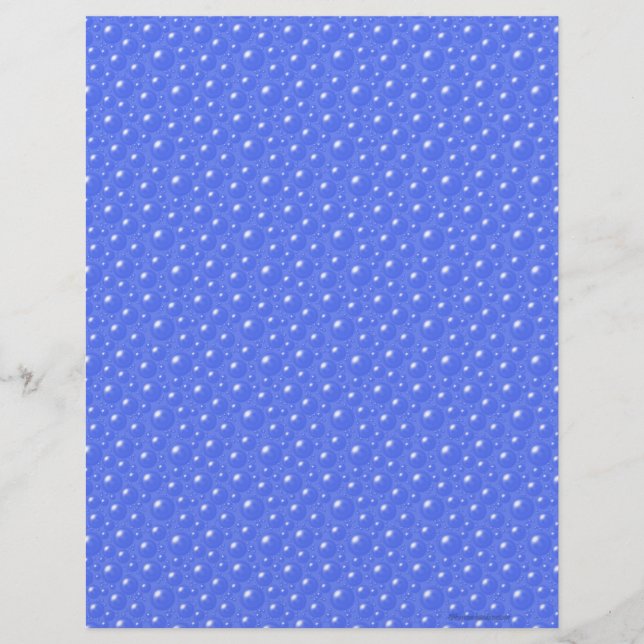 Papier à papier à scandale Bulles bleues (Devant)