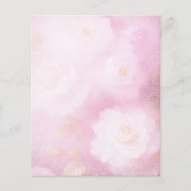 Papier à papier à scandale vintage rose et blanc (Devant)