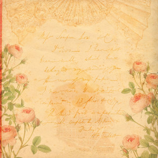 Papier à papier à scandale vintage style Floral Ro