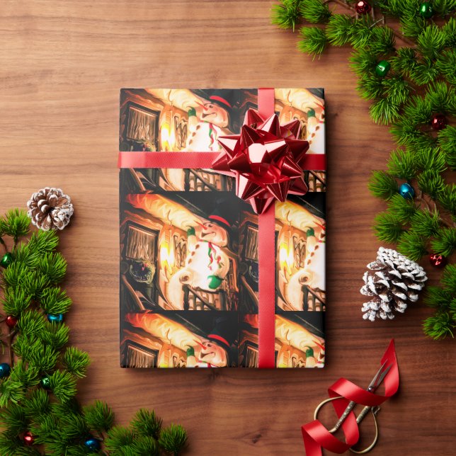 Papier à papier cadeau Frosty the Snowman Design (Cadeau de vacances)