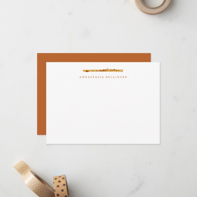 Papier à papier - Cartes de notes personnalisées (Devant/Arrière en situation)