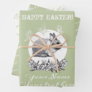 Papier à papier d'enveloppement de lapin à bouffée