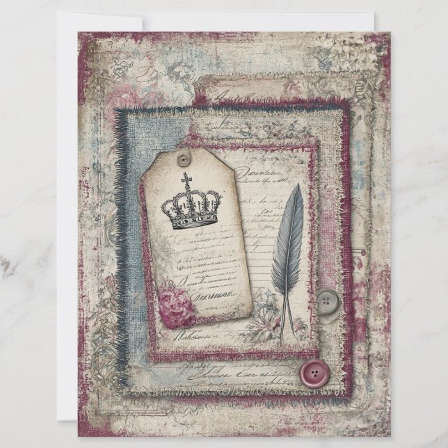 Papier à papier du scrapbook London et Lace Decoup (Devant)