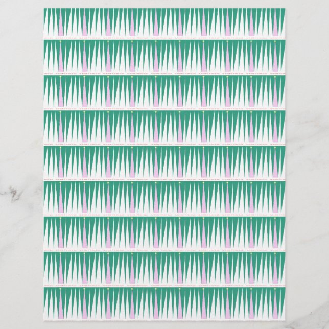 Papier à papier illustrant l'arbre de Noël (Devant)