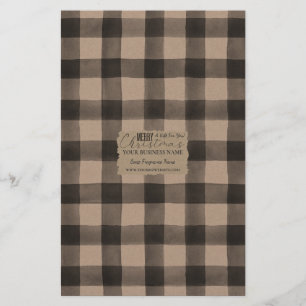 Papier à papier Kraft Buffalo Check Soap - Satin