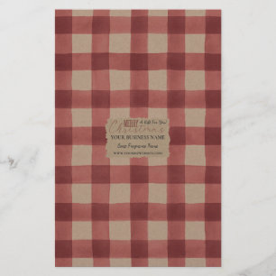 Papier à papier Kraft Buffalo Check Soap - Satin