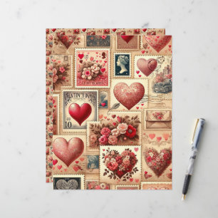 Papier à papier pour albums de l'Ephémère Valentin