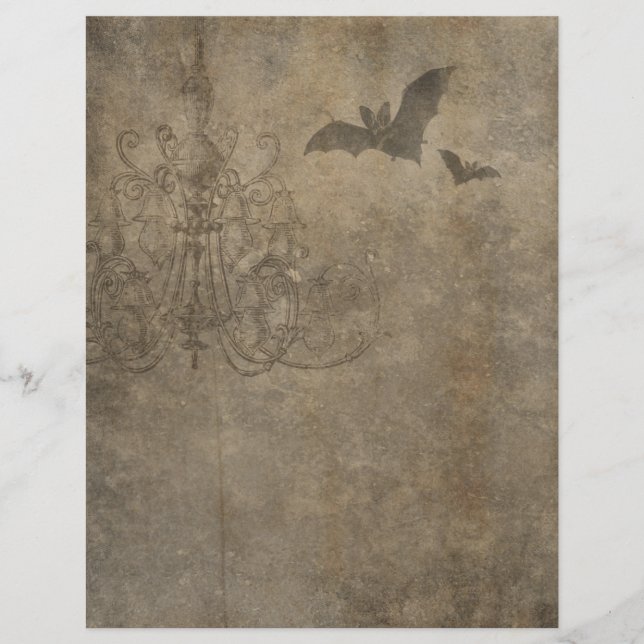 Papier à papier pour chats d'Halloween gothique (Devant)