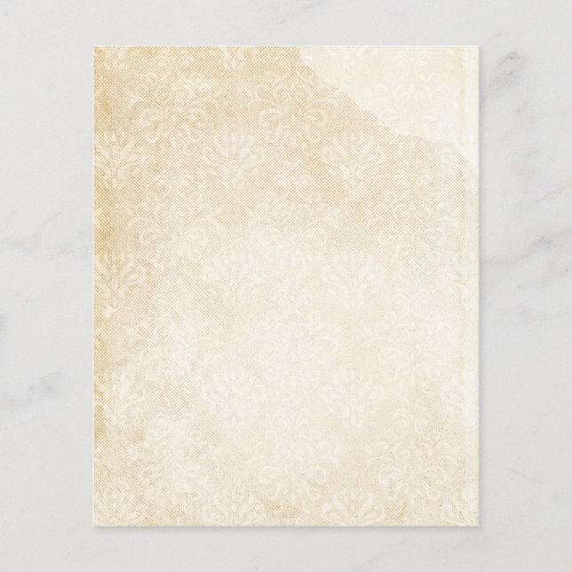 Papier à rebord Damas vintage (Devant)