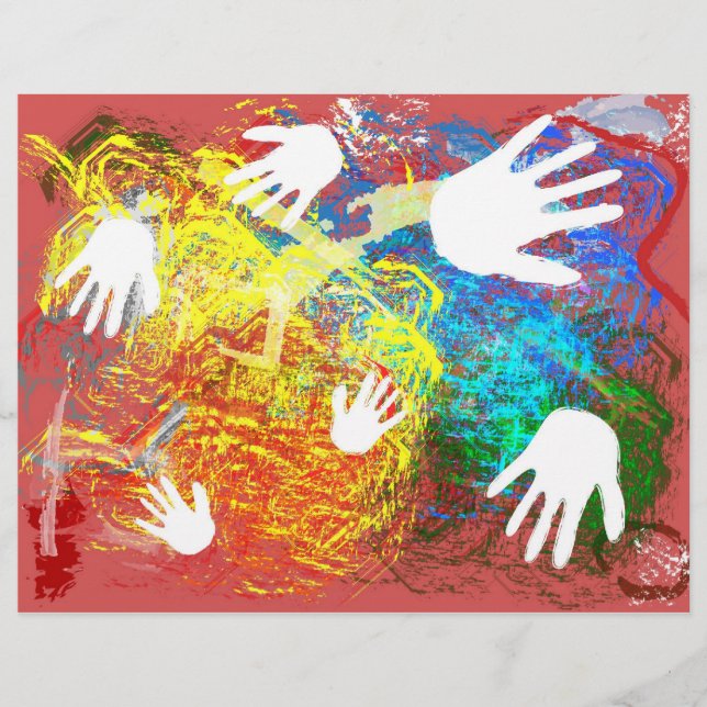 Papier à rebut à peinture à doigt (Devant)