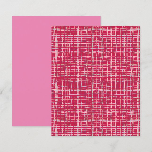Papier à rebut à plat tordu Viva Magenta (Devant / Derrière)