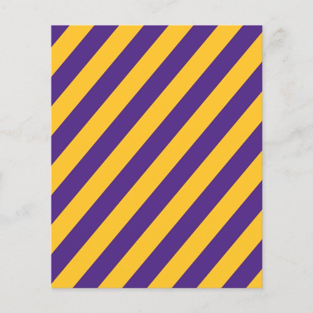 Papier à rebut à rayures violet et jaune (Devant)