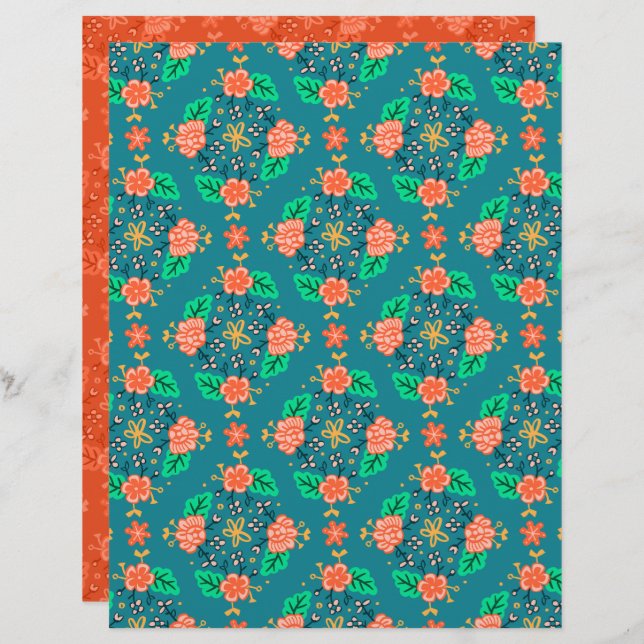 Papier à rebut bleu Garland (Devant / Derrière)