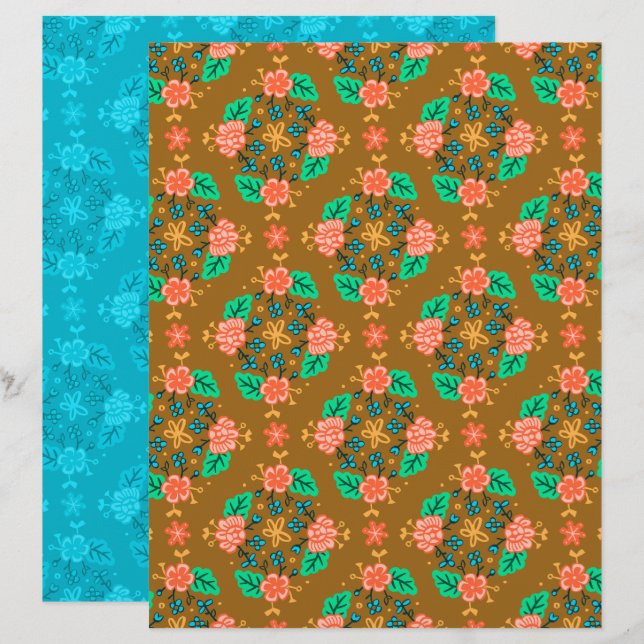 Papier à rebut Brown Garland (Devant / Derrière)