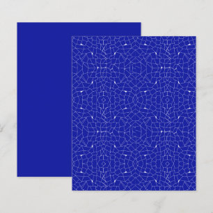 Papier à rebut en mosaïque Abstraite bleu blanc