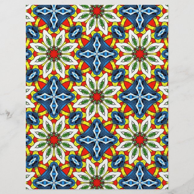 Papier à rebut Fleurs & Diamants (Devant)