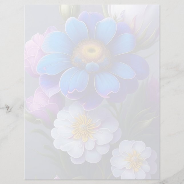 Papier à rebut floral (Devant)