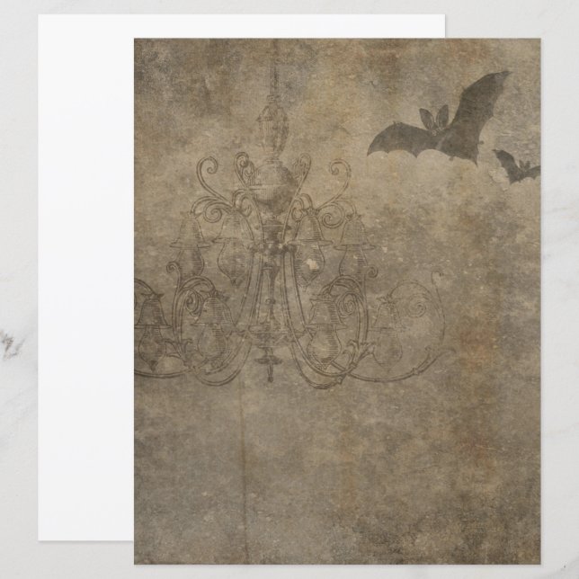 Papier à rebut gothique Halloween de Victoria (Devant / Derrière)